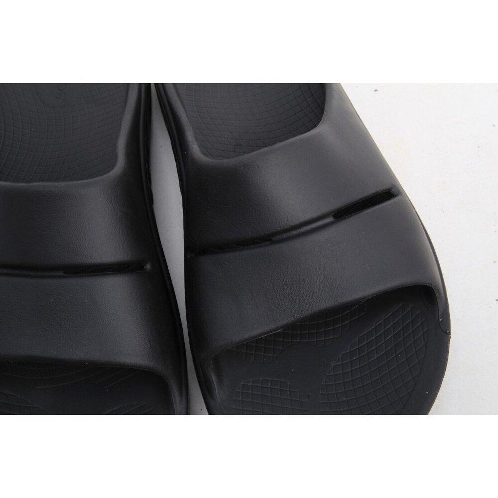 Oofos OOAHH Sandals Unisex Recovery Slide Shoes Black Unisex Mens 10 - Picture 4 of 16